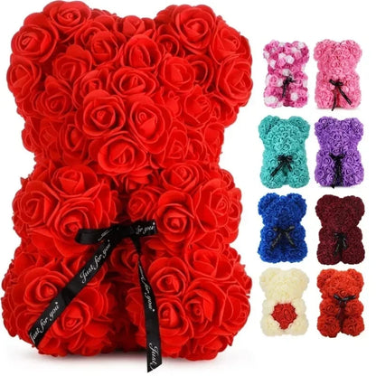 Ours en peluche de roses éternelles pour occasions romantiques