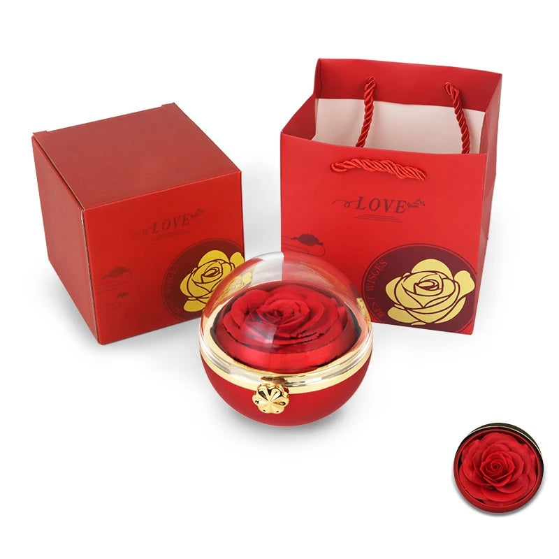 Eternal Rose Rotating Gift Box - Boîte à bijoux avec rose éternelle