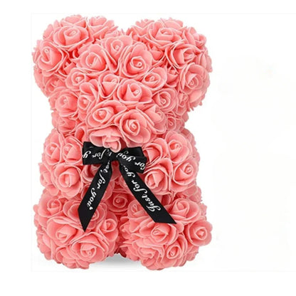 Ours en peluche de roses éternelles pour occasions romantiques