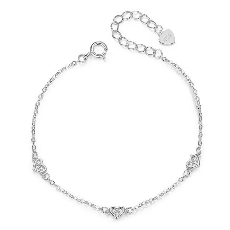 Bracelet en argent Sterling 925 et en Or 18K authentique