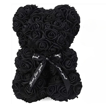 Ours en peluche de roses éternelles pour occasions romantiques