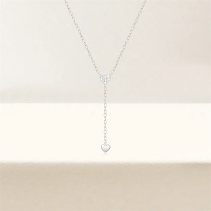 Collier Double cœur en plaqué Or 18 carats et en argent